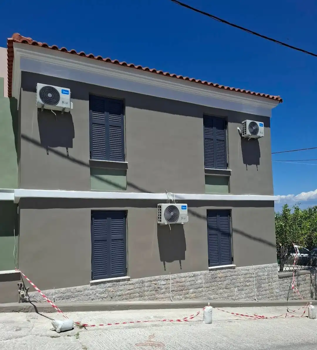 Εξωτερική εγκατάσταση Midea - Μυτιλήνη